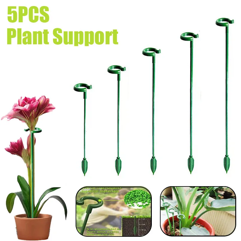 

5PCS Plant Support Stick Reusable Climbing Bracket Fixed Protection Tool Support Pole For Orchid Gardening Accesories