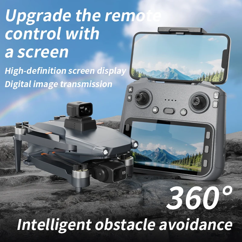 Drone L600 Pro MAX 8K GPS 3 axes avec écran 4.5"