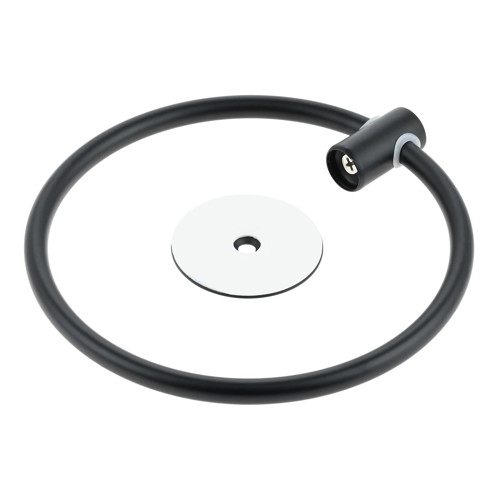 Description Picture 6 of item1 Pc Bathroom Towel Ring Round Towel Rod Stainless Steel 16cm Self Adhesive Towels Holder Wall Mounted for Kitchen Bath Room