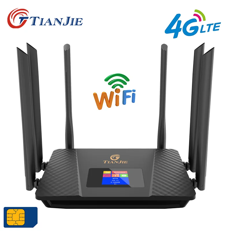 thumbnail image 2 of 4G LTE Modem Router With SIM Card Slot, Dual External Antennas, Office/Home/Travel Router 2 of 13