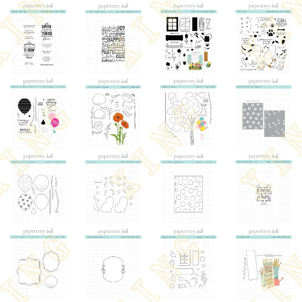 

2023 New Window Garden Fresh Flowers Metal Cutting Dies Stamps Stencil Scrapbook Paper Diary Decoration Card Handmade Embossing