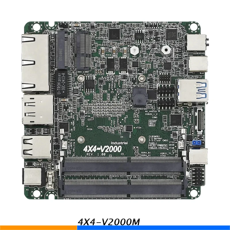 Industrial Motherboards Embedded Single Board Computer AMD Processor Support 64GB RAM 4X4 V2000M