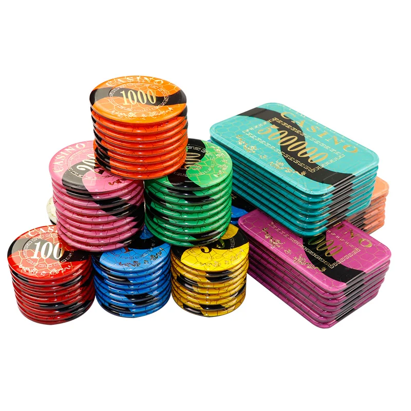 10pcsTexasPokerChipsRoundSquareEntertainmentCasinoGamesBaccaratPokerKitProfesional