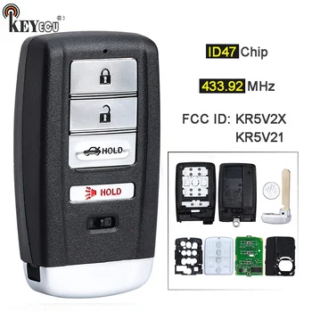 Keyforkess 433.92MHz ID47 Chip ID FCC: KR5V2X / KR5V21 muslimsmart Remote Key Fob per Acura TLX ILX 2018 2019 2020 2021 2022