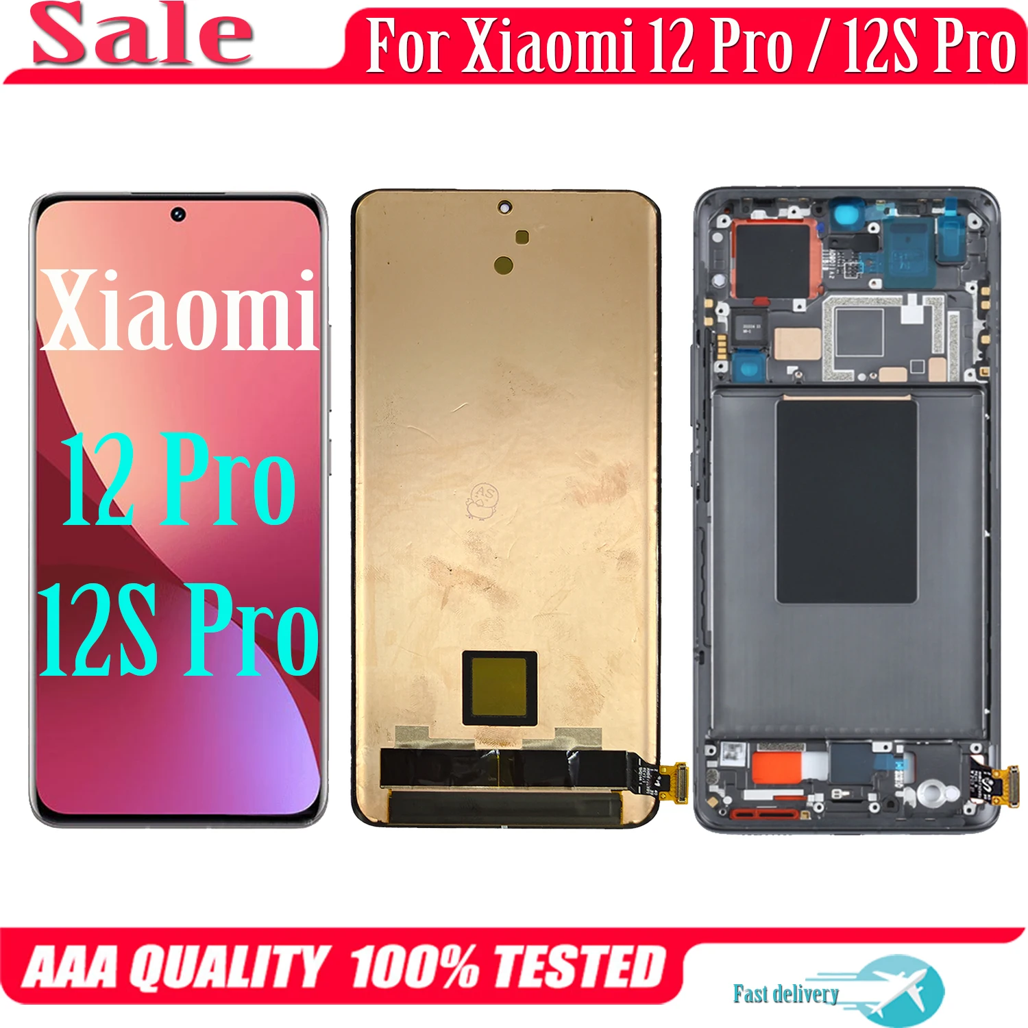

AMOLED Original For Xiaomi 12 Pro 2201122C 2201122G LCD 12S Pro 2206122SC Display Touch Screen Digitizer Assembly