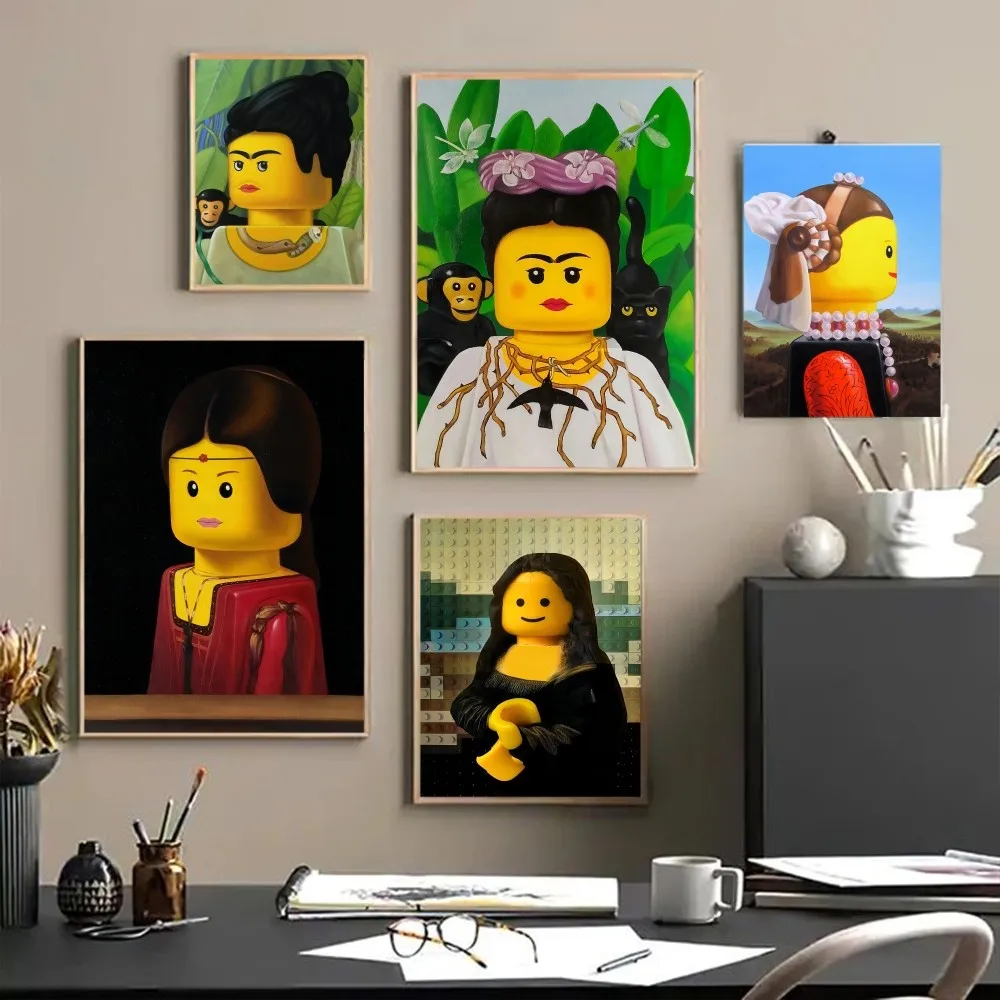 Abstract-Funny-Mona-Lisa-Legos-Poster-Posters-Sticky-HD-Quality-Wall ...