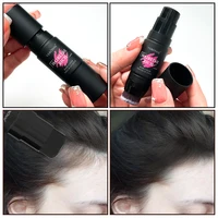 Stylo de coloration temporaire 2 en 1 avec brosse, couvre rapidement les cheveux blancs et gris, bâton de retouche de racines imperméable pour un aspect naturel 4