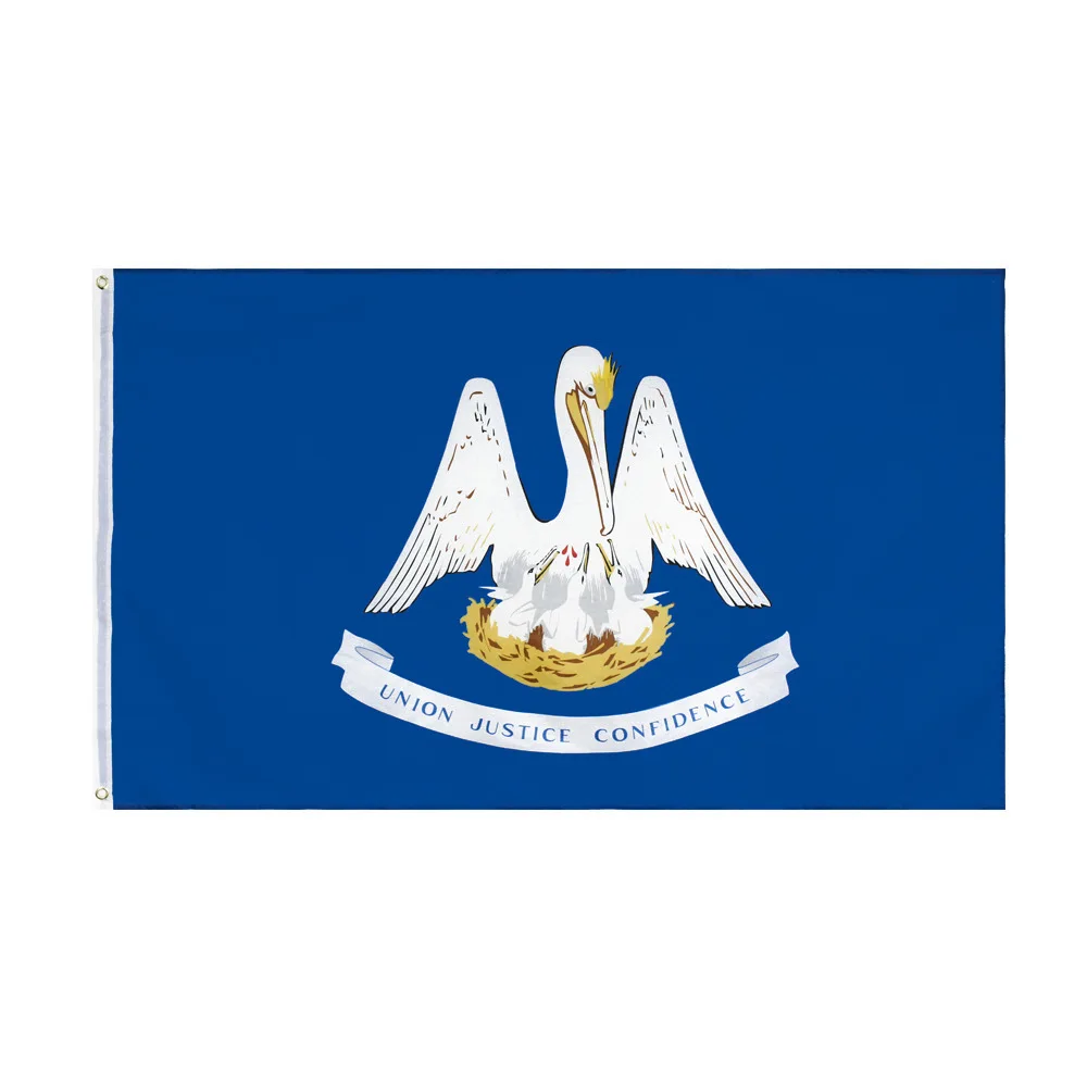 

90*150cm Us Usa State Union Justice Confidence Louisiana Flag 3*5Ft Polyester Flag Banner For Decoration America Louisiana Flag