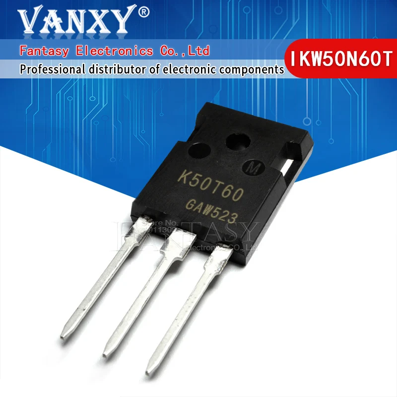 5pcs IKW50N60T TO-247 K50T60 IGBT IKW50N60 TO-3P IKW20N60T K20T60  IKW25T120 K25T120 IKW75N60T K75T60 IKW40N120T2 K40T1202 5pcs original k40t1202 ikw40n120t2 igbt trench 1200v 75a 480w through hole pg to247 3 low switch loss application motor control