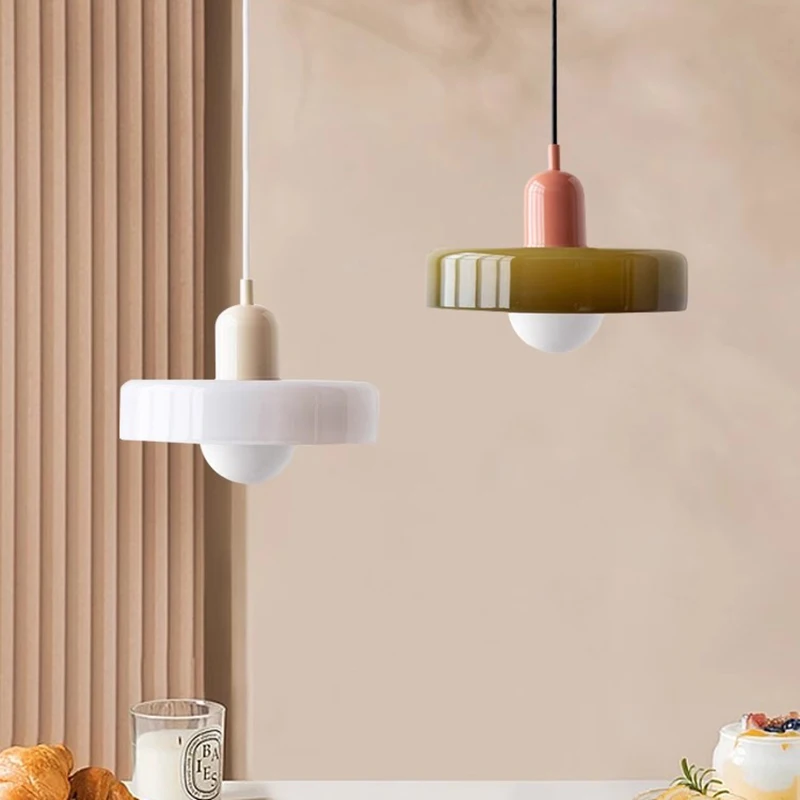 Lusso Lampadari in vetro colorato in stile nordico moderno semplice