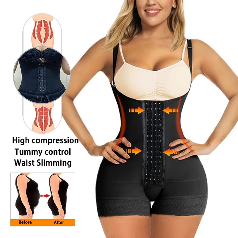 Fajas Bodysuit Binder Shapers Slimming Girdle Sheath Flat Belly