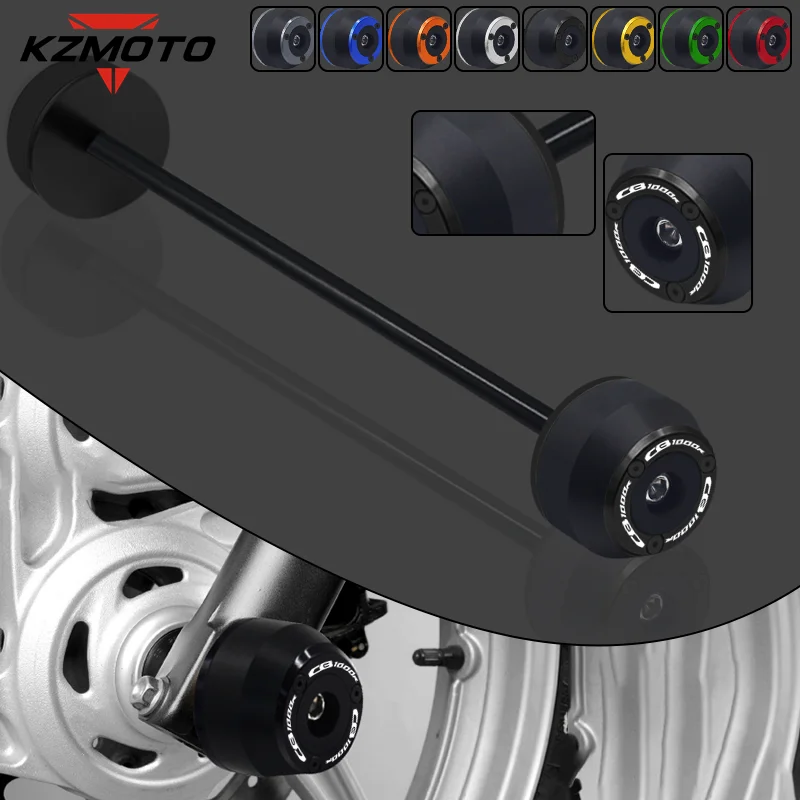 Moto Cnc Anteriore Assale Posteriore Cursori Forcella Protezione Anticaduta Kit Crash Pad Per Honda Cbr400R Cbr500R Cb400F/X Cb500F/X