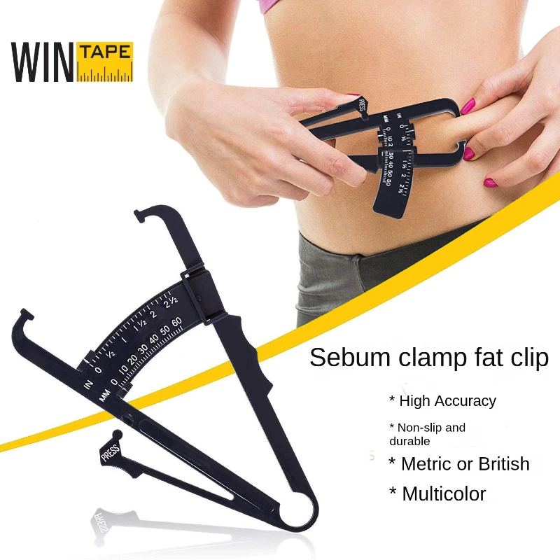 Vernier Caliper Body Fat Loss Tester Calculator Fitness Caliper Clip