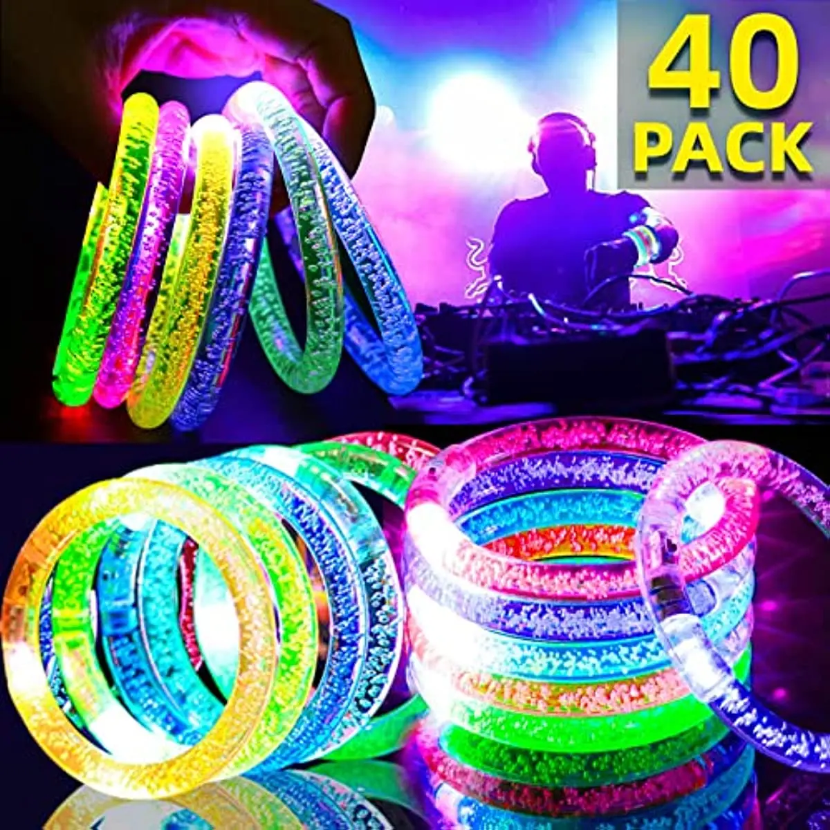 Led Glow Stick bracciali braccialetto luminoso braccialetto luminoso  braccialetto luminoso Glow In The Dark forniture per feste di compleanno di  nozze - AliExpress