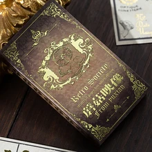 

Retro Bronzing Literature Art Can Write Hand Account Material Base Paper Message Paper Portable Sticky Notes Stationery Bookmark