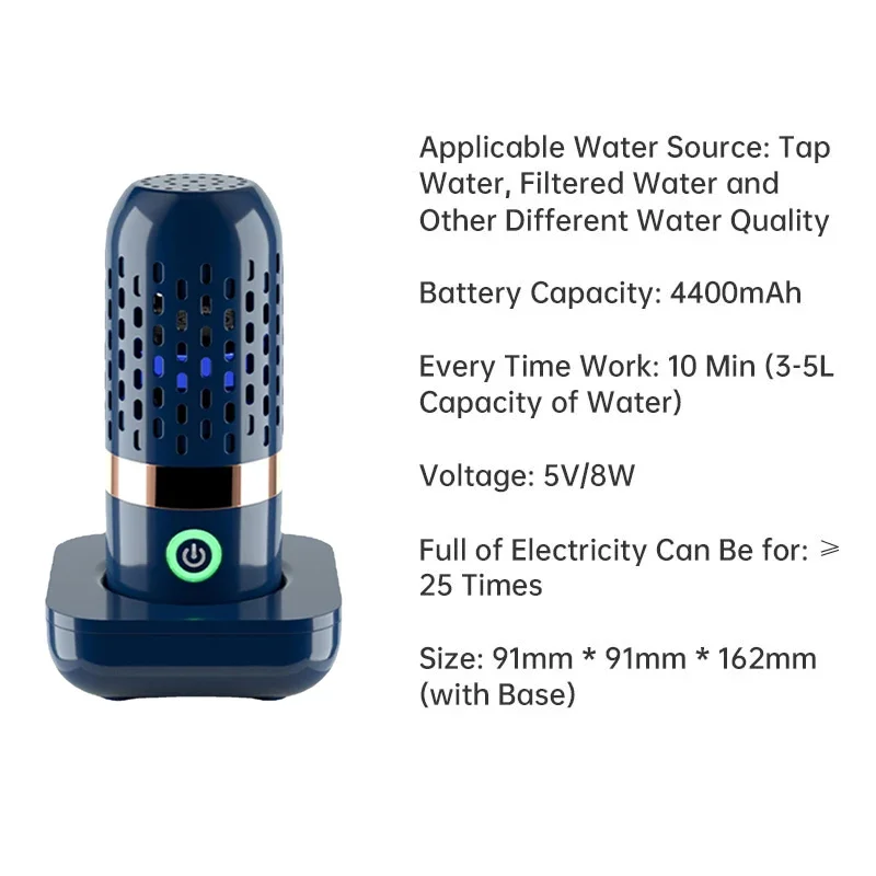 REUP Protable Fruit Vegetable Washing Machine Capsule Shape Wireless Food Purifier Household Pesticide Disinfection vegetables 5