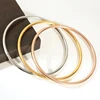3 Pieces/lot Non Fading Stainless Steel Bracelet Bangles For Women Simple Style Gold Plated Waterproof Women's Bracelets Bangle 1