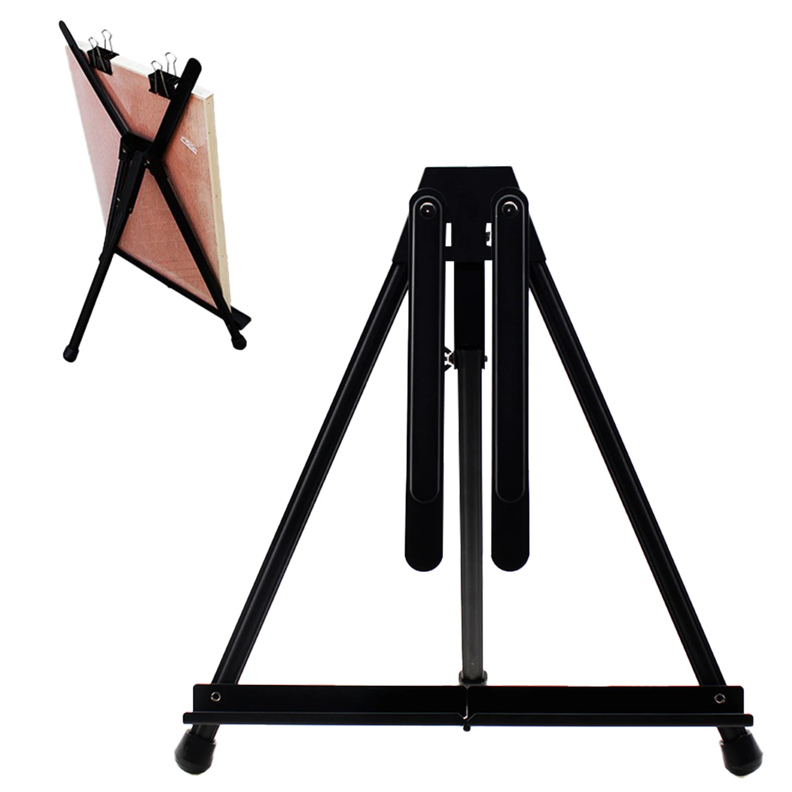 Non Slip Black Stable Adjustable Angle Foldable Tabletop Easel Studio Art  Display Portable Aluminum Alloy Standing For Painting