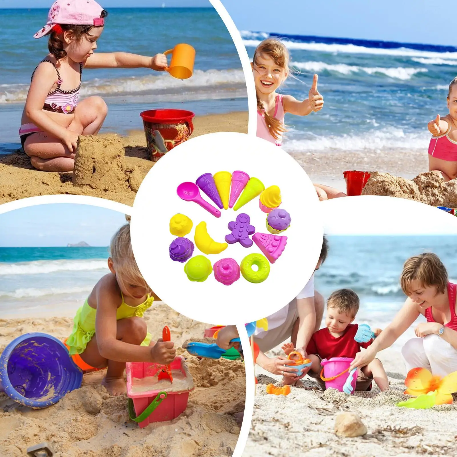 17-delars set med sandleksaker för strand och sommarlek_voghion.com
