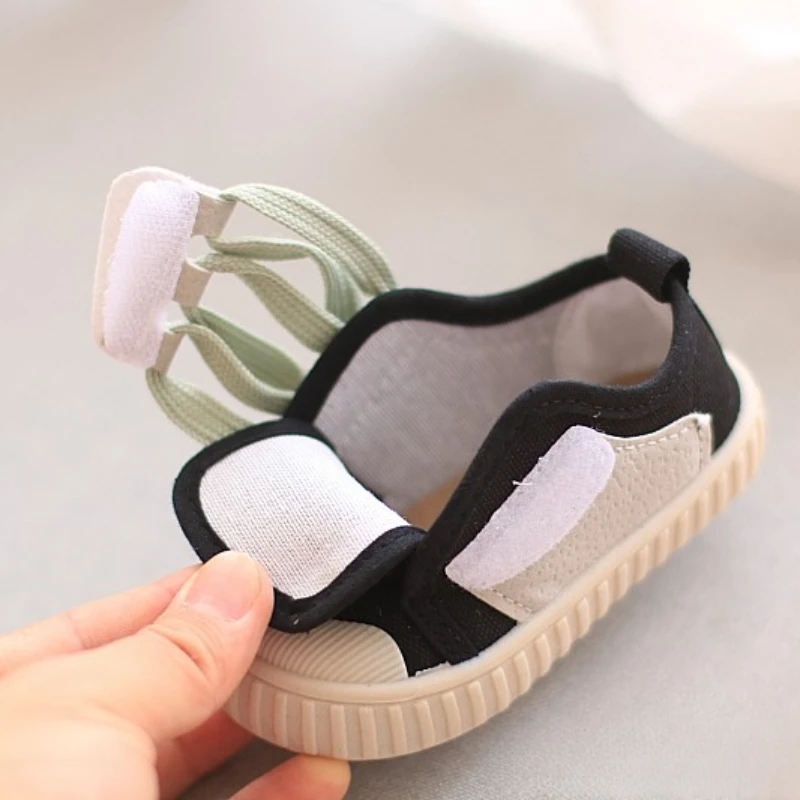 Baby Shoes Soft Sole Anti Slip Single Canva for Boy Girl