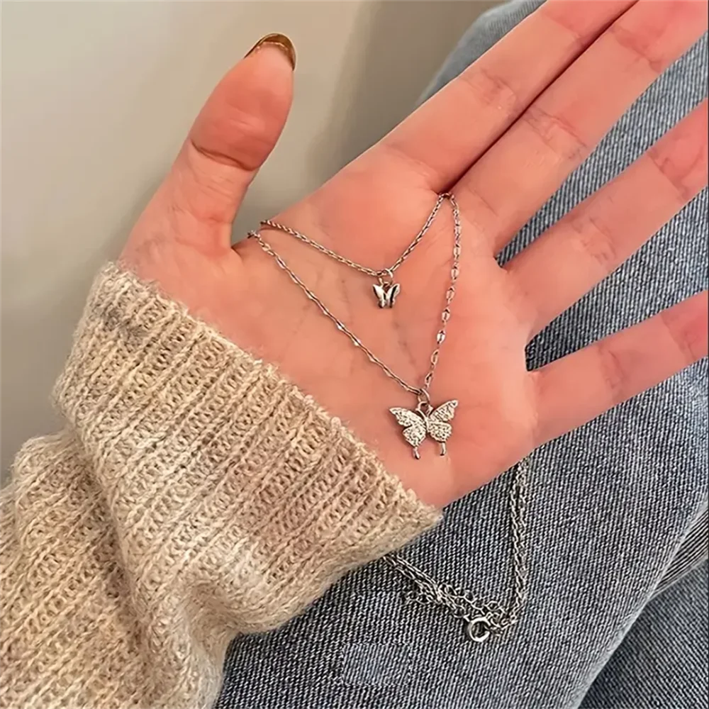 Necklace Pendant Rhinestone Silver Plated Jewelry Holiday Birthday Party Gift For Girls necklace pendant