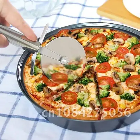 

Pizza Pan Carbon Steel Non-Stick Kitchen Gadgets Round Deep Dish Pizza Plate Bakeware Tray Mold Kitchen Baking Tools
