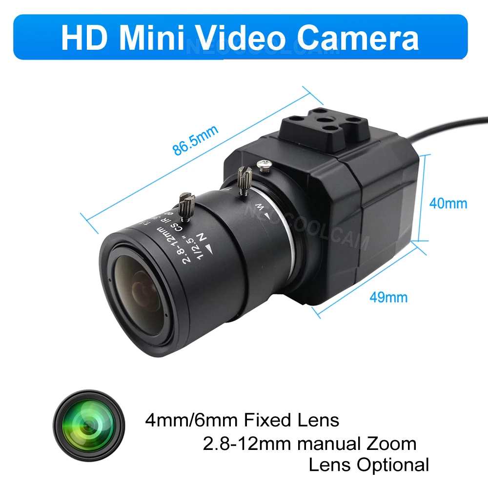 NEOCoolcam 2K HD PC ķ, 2.8-12mm 5-50mm    , UVC OTG ̴  ̺ Ʈ USB ī޶ ÷  ÷