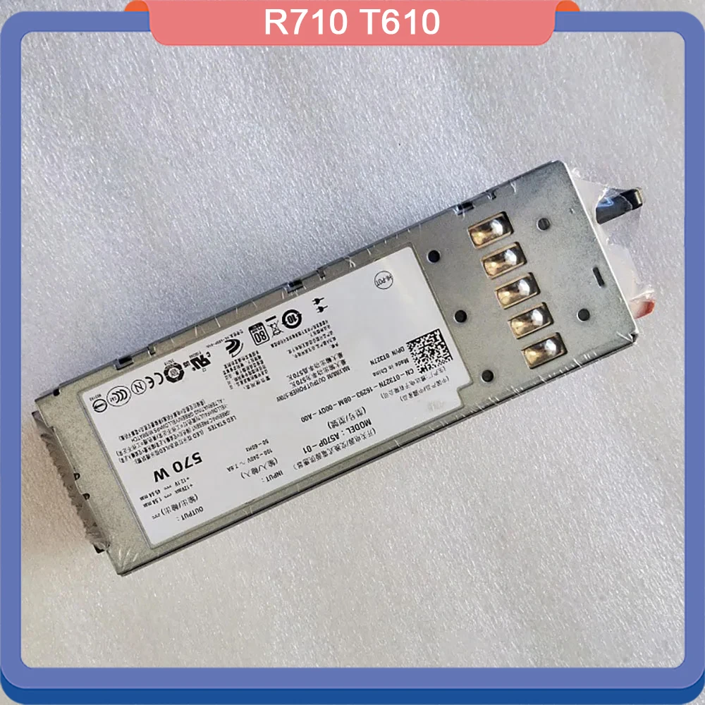 For DELL R710 T610 Server Power Supply 570W A570P 01