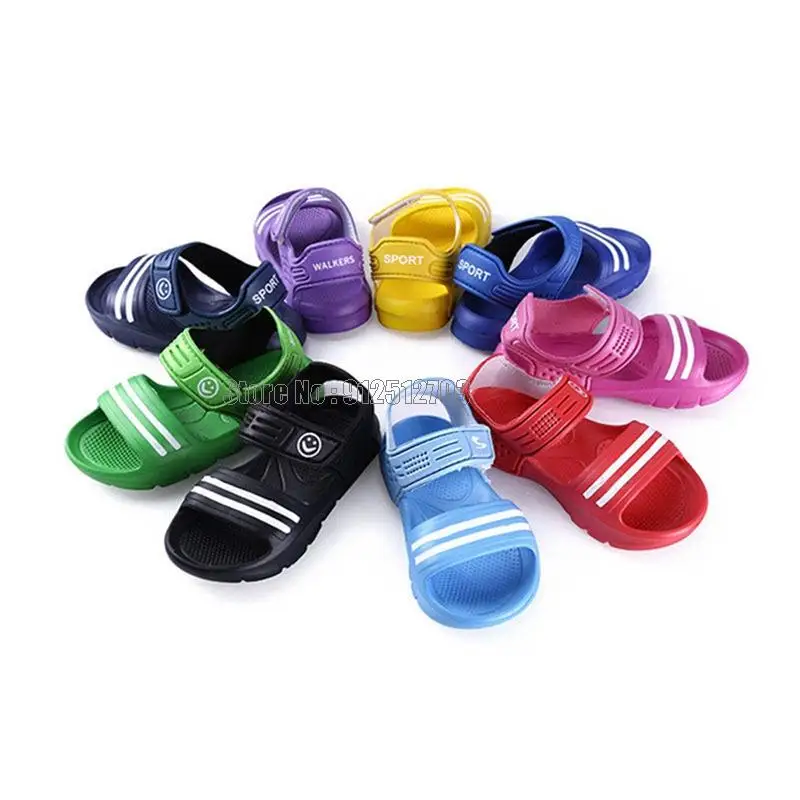 Kids Children Baby Boy Closed Toe Summer Beach Flat Breathable Slip-on Beach Shoes
