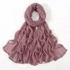 Nouveau Hijabs musulmans pour femmes écharpe mince châles unis Femme Musulman doux Viscose rayonne foulard islamique Turban bandeau 190x85 cm