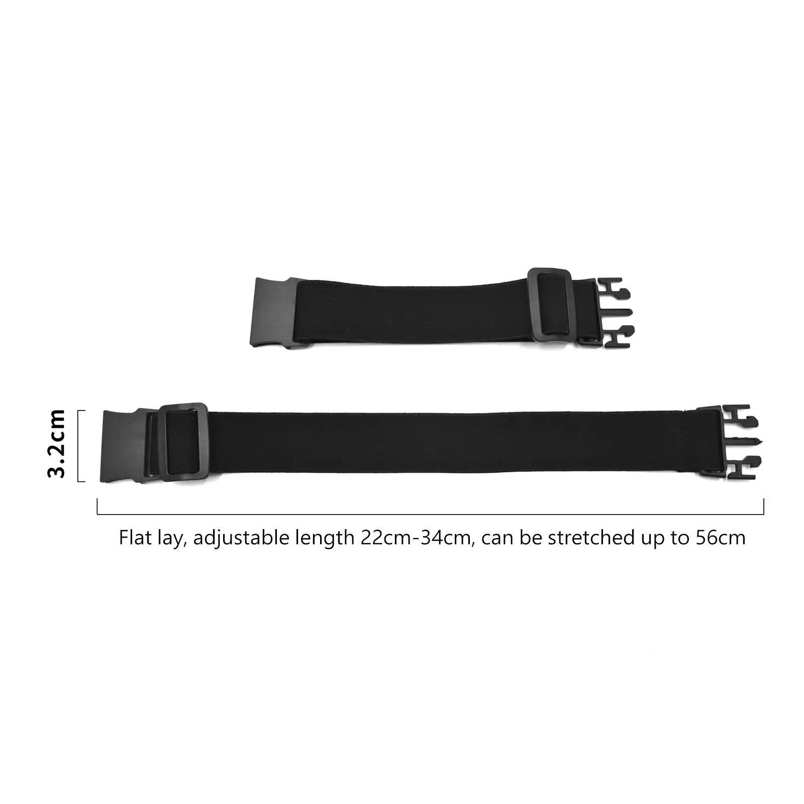 2 Pieces No Buckle Elastic Belt Waist Belt without Buckle Elastic Stretch Belt for Travel Everyday Wear Adult and Kids Men Women