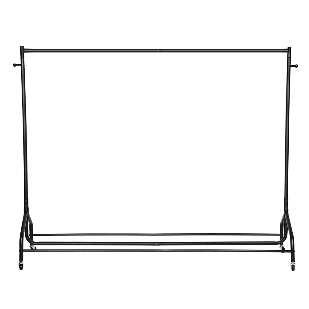 Drying rack Hanger Simple Floor Hanger Two Sections 1.8m 6FT BlackJ Simple hanger Metal Hanger floor hanger 6