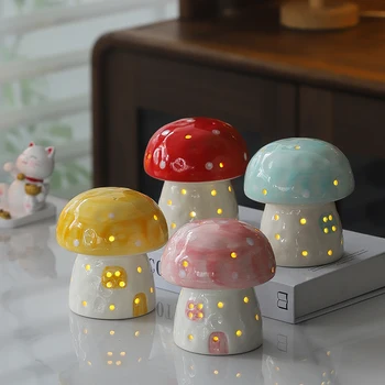 Ceramic Cartoon Mushroom Decoration 1