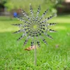 Magical Kinetic Metal Windmill Spinner Unique Wind Powered Catchers Creative Patio Garden Lawn Outdoor Courtyard Decoration 4