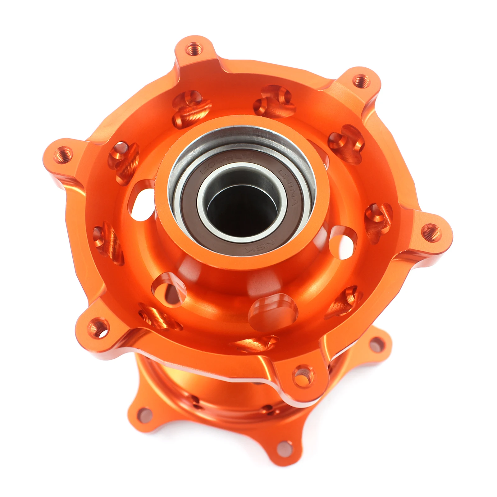 오토바이 알루미늄 합금 CNC 가공 허브 세트, KTM EXC 125 SXF 350 XC-F 450 호환 가능, 주황색 또는 파란색