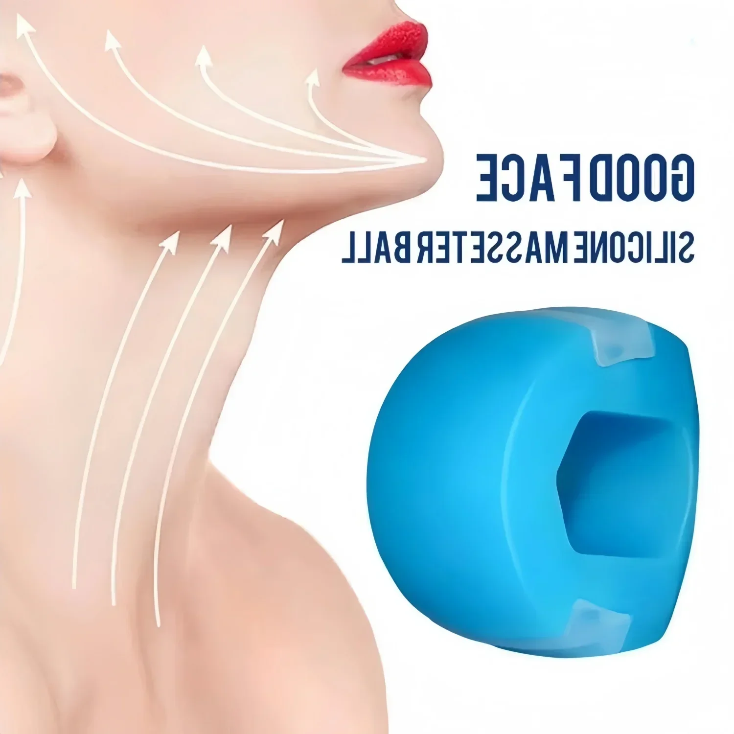 Silica Gel Face Fitness Ball Jaw Exerciser Facial Toner Reduce Double Chin Relax Ball Gym Fitness Training Jaw Simulator