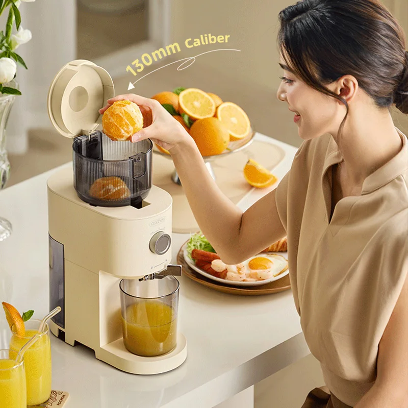 13CM Large Caliber Juicer Home Low-speed Juicer Multifunctional Fruit Vegetable Screw Slow Juicer Commercial Electric Juicer 3