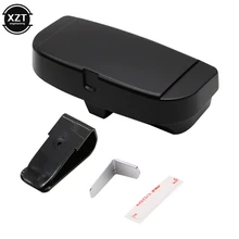 

1PC Car Glasses Holder Multifunction Car Sun Visor Glasses Case Organizer Glasses Storage Box Holder Auto Interior Accessories