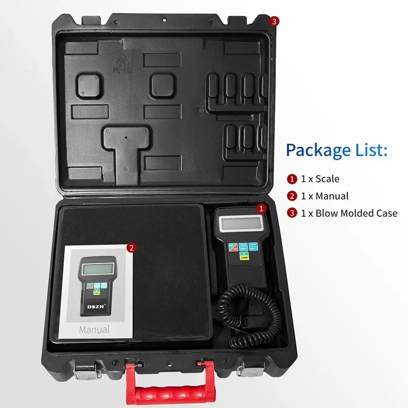 

Refrigerant Filling Electronic Scale DSZH RCS-7040 Weighing Convenient High-precision Refrigerant Freon Scale Measuring Tools