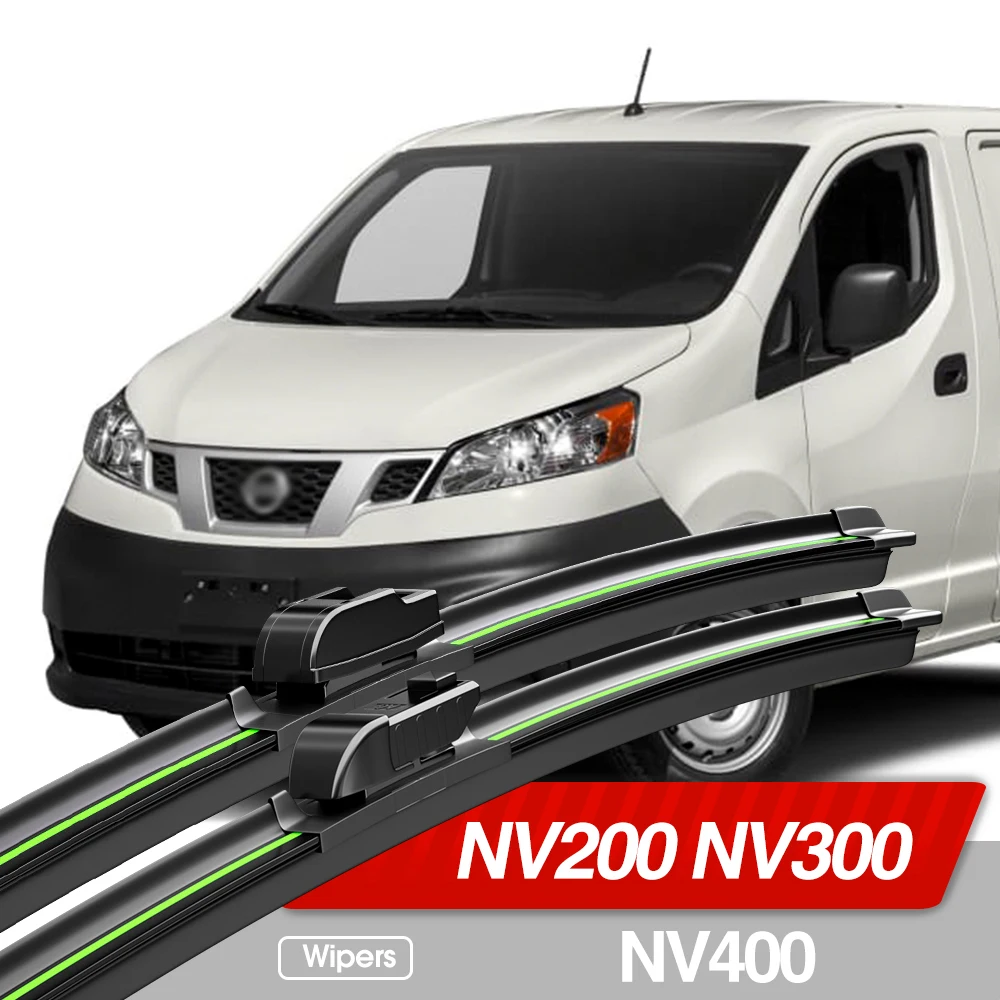 Für Nissan NV200 2009-2020 NV300 2016-2023 NV400 2010-2023 Frontscheibe Wischer Klingen 2 stücke Zubehör windschutzscheibe Fenster