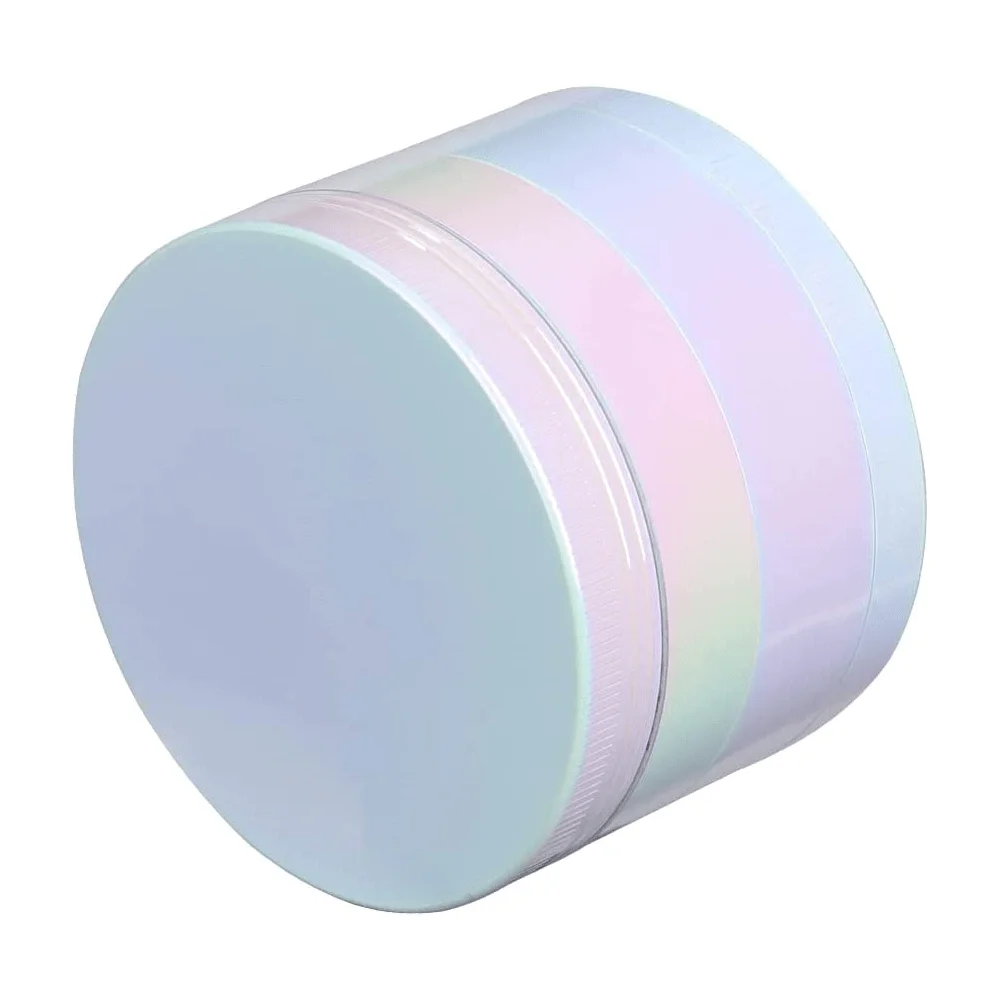 Herb Grinder 4-layer Zinc Alloy Iridescent Tobacco Grinder Spice Miller Durable Crusher Kitchen Tools Smoking Accessories