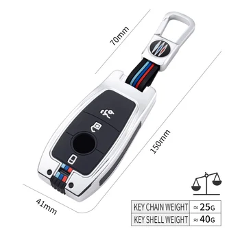 Custodia per Chiave/telecomando per Mercedes Benz classe E S GLE A220 W213 E200 E300 E220 E320 E260 E43 accessori portachiavi Auto - Portachiavi per Auto portachiavi Shell Fob per Mercedes Benz classe E S GLE A220 W213