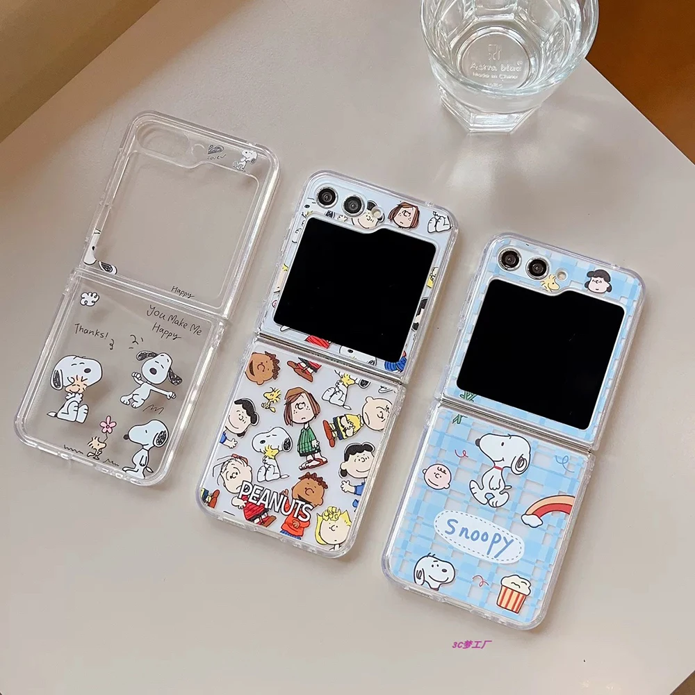 Charming Snoopies Premium Luxury Phone Case with Anti-Fall Airbag Design
