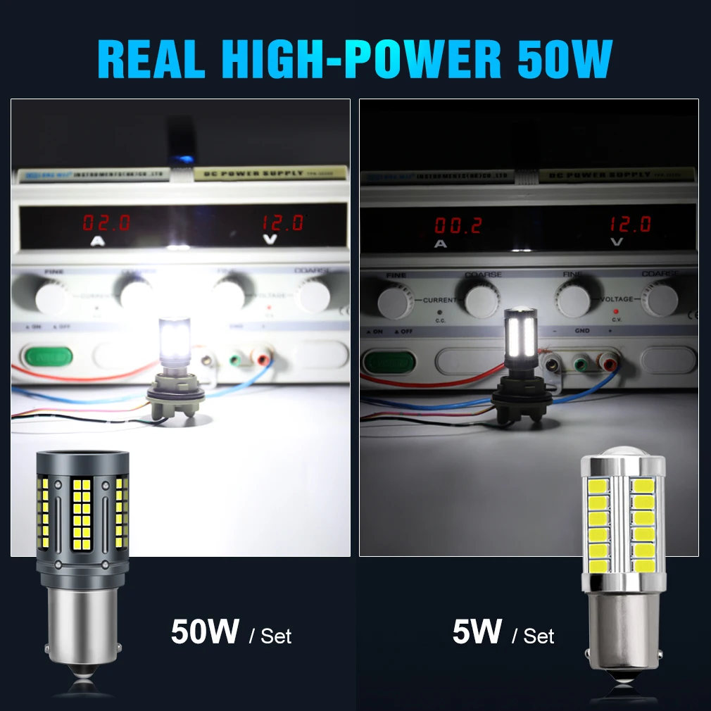 50W PY21W BAU15S LED P21W BA15S 8000LM T20 7440 W21W T25 3156 LED  R5W R10W 84SMD 2016 Ĩ  õ ڵ  12V 24V