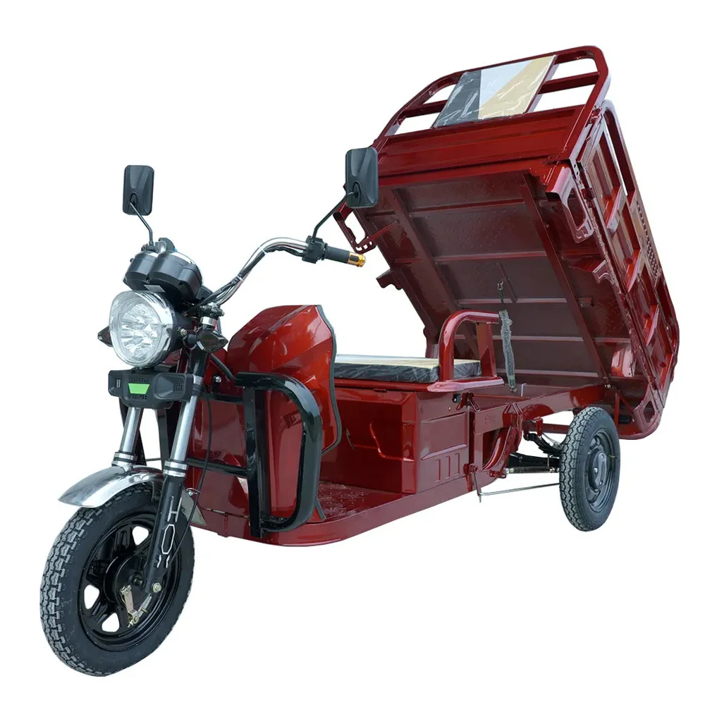 Driewieler Motorfiets Vervoer Drie Wielen Elektrische Cargo Driewieler