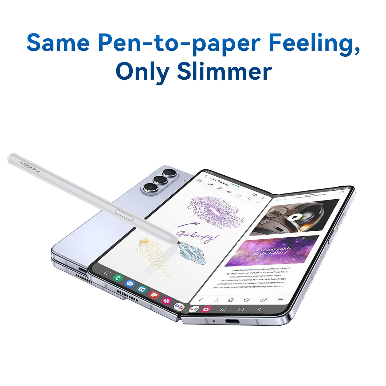 For Samsung Z Fold 5 Stylus For Fold 4 stylus Fold 3 Touch Pen White