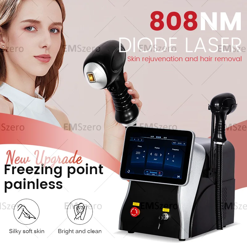 Professional Secondary Tube Laser Hair Removal 5000W 4 Wavelength 10 Target Permanent Painless Hair Removal Beauty Equipment 5