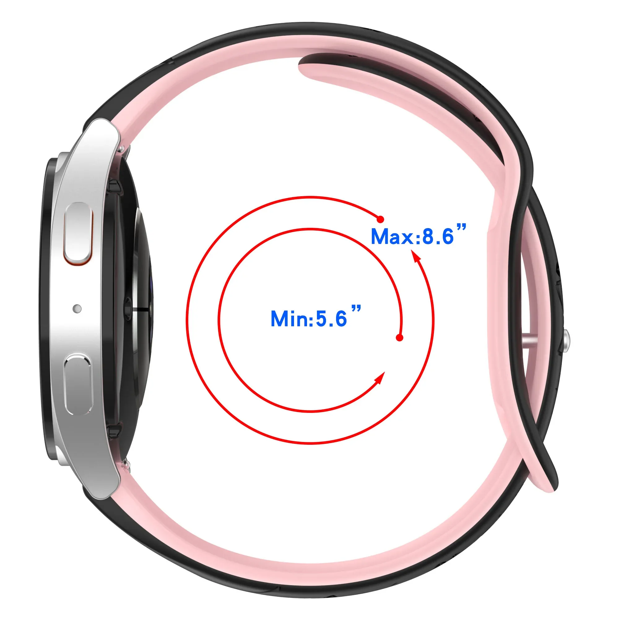 Enhanced Silicone Smart Watchband Bracelet – 18mm Wrist Strap