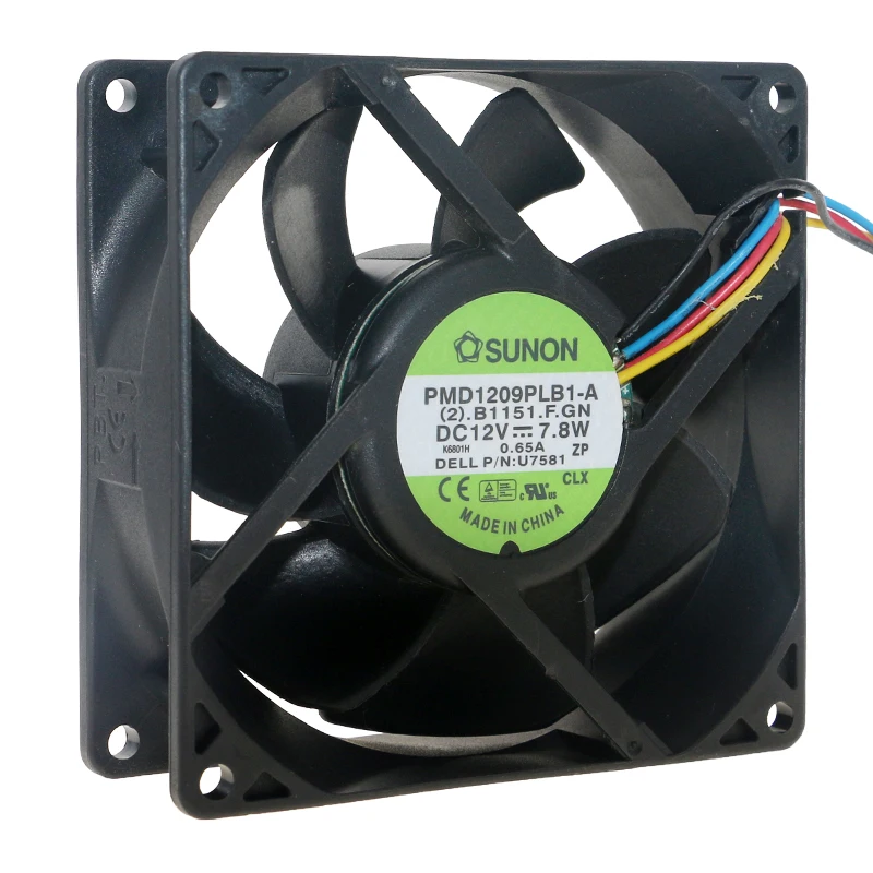 

Абсолютно новый оригинальный Φ 9 см 92 мм вентилятор 9032 9232 DC 12V 7,8 W D ell охлаждающий вентилятор шасси