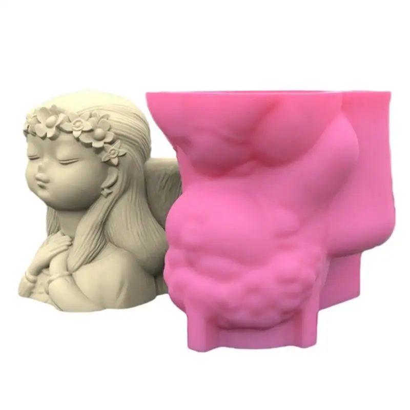 

Succulent Silicone Mold Succulent Storage Box Round Cut Flower Pot Silicone Mold Unique Design Food-Grade Silicone Candy Boxes